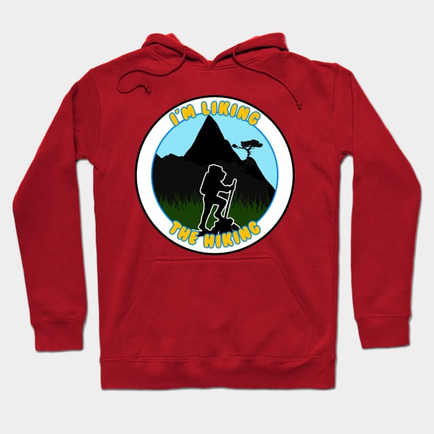 I'm liking the hiking hike mountain explore nature Hoodie by Captain-Jackson